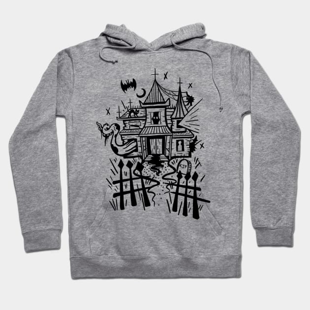 Haunted house Hoodie by Uglyblacksheep